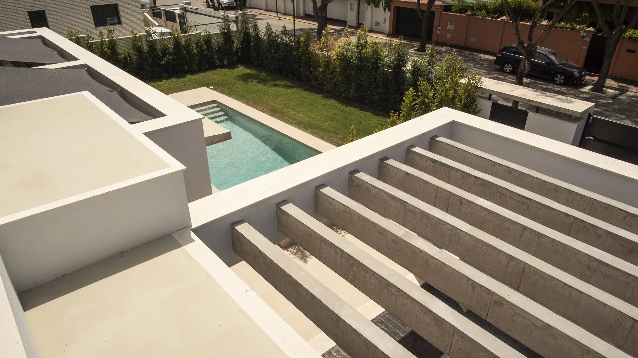 Porche Proyecto Casa CR realizado por Estudio Ollero