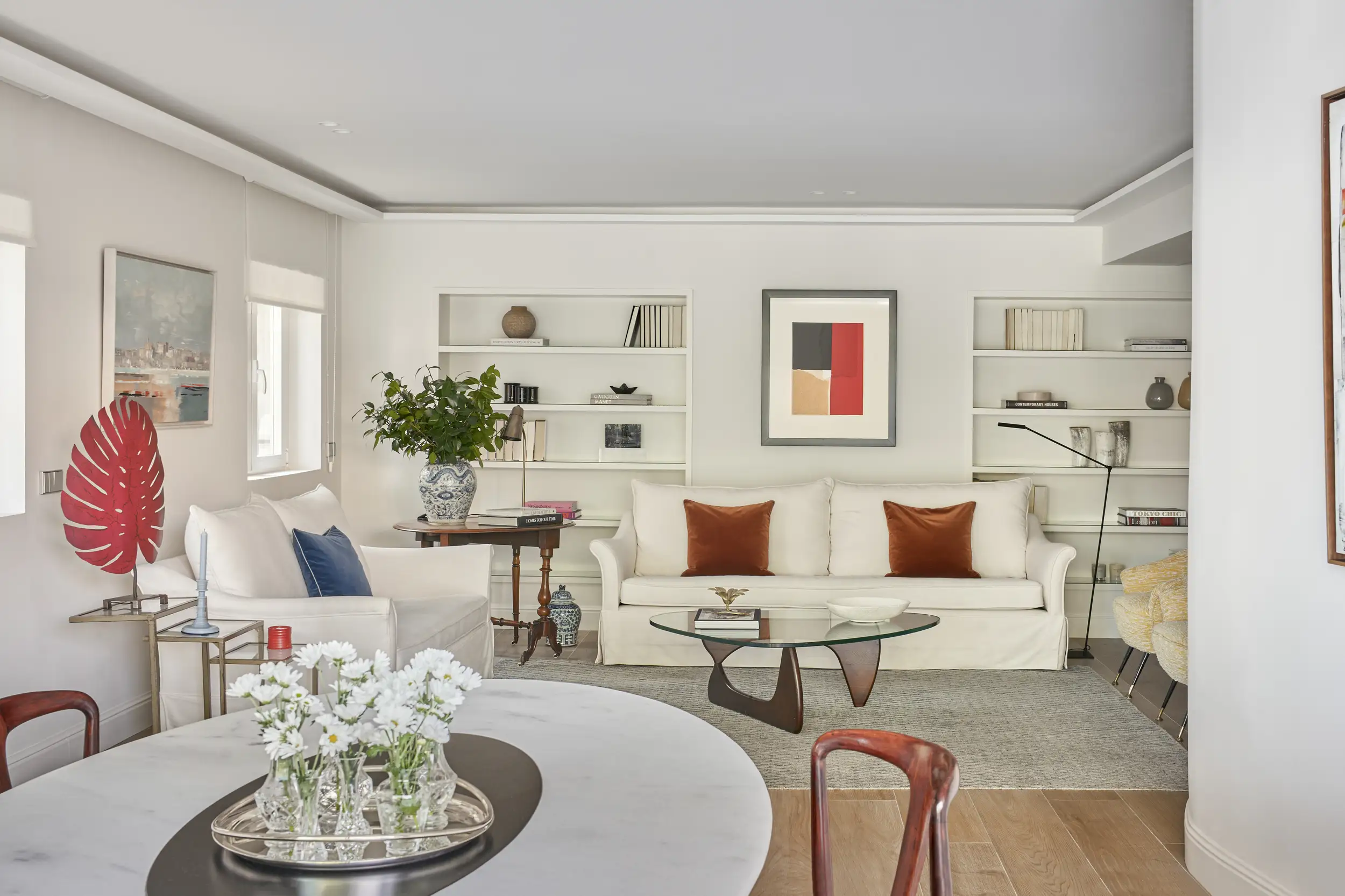 Salón Proyecto Casa BS realizado por Estudio Ollero